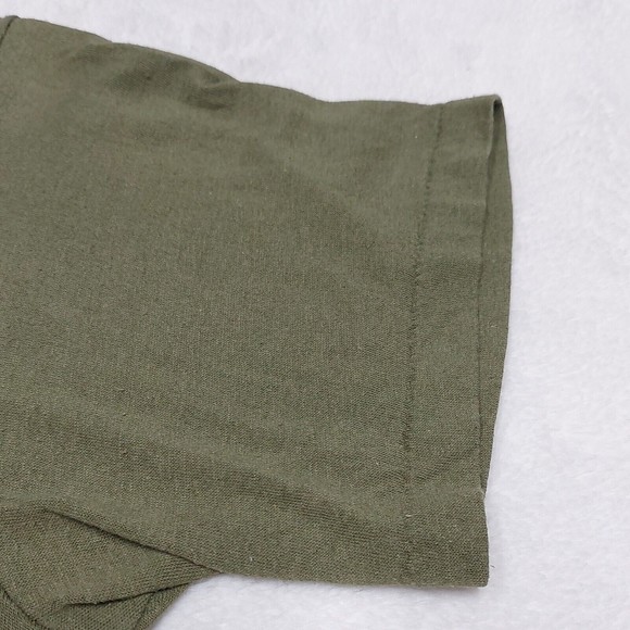 Vtg 1986 Vietnam Veteran Single Stitch Olive Green T-Shirt Size Large USA Made - Picture 7 of 11